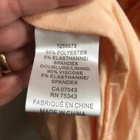 House of Harlow 1960 creamsicle ruched draped bodycon dress Small New with tags - Picture 8 of 10